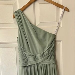 David’s Bridal One Shoulder Bridesmaids Dress